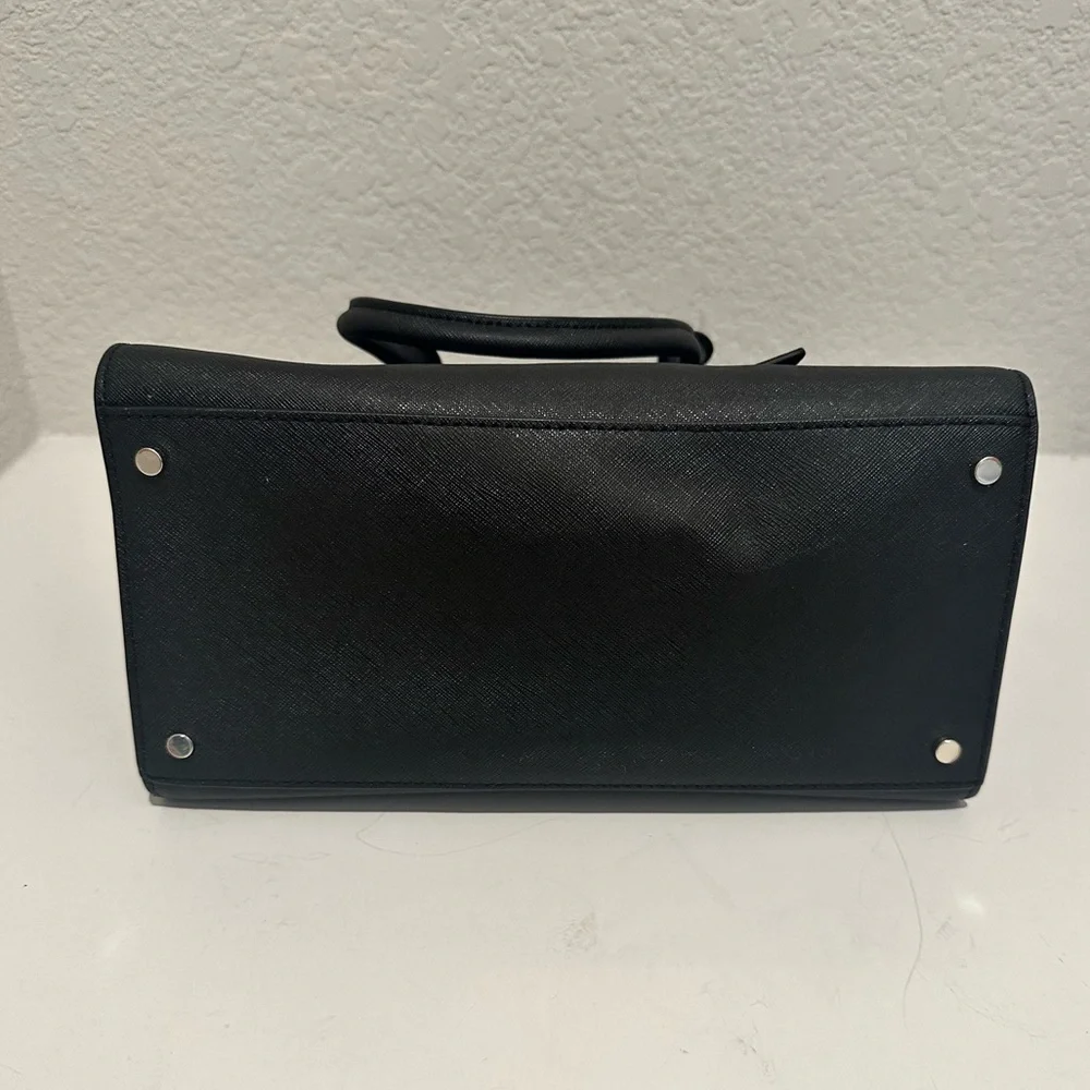 Kate Spade Cameron Street Black Saffiano Leather Medium Satchel Handbag